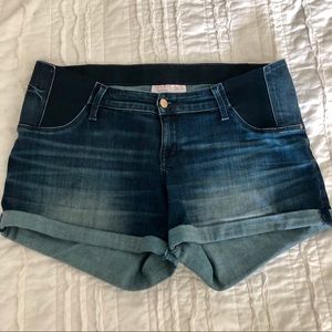 Maternity jean shorts